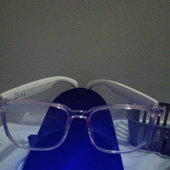 Clear and White Wearable Smart Glasses